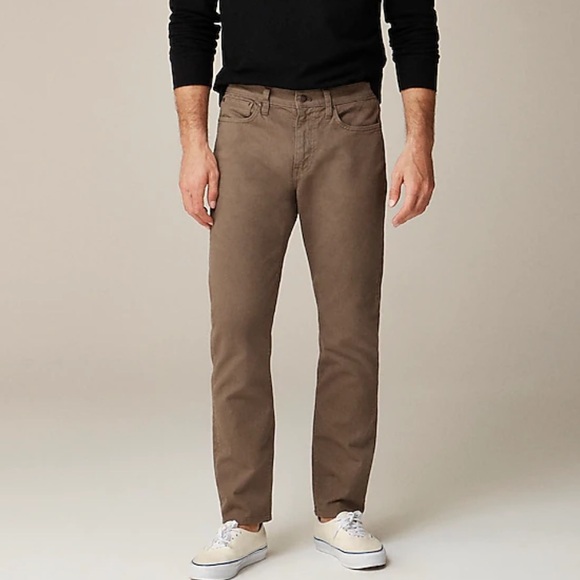 J Crew 770™ Straight-fit garment-dyed five-pocket pant Mens 30 x 34 Vintage Dill - Picture 1 of 7